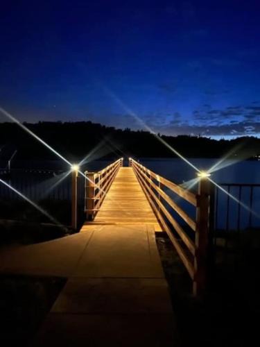 Bass Lake House | Boat Dock - Lake Front - 2 Hot Tubs - Sleeps 23
