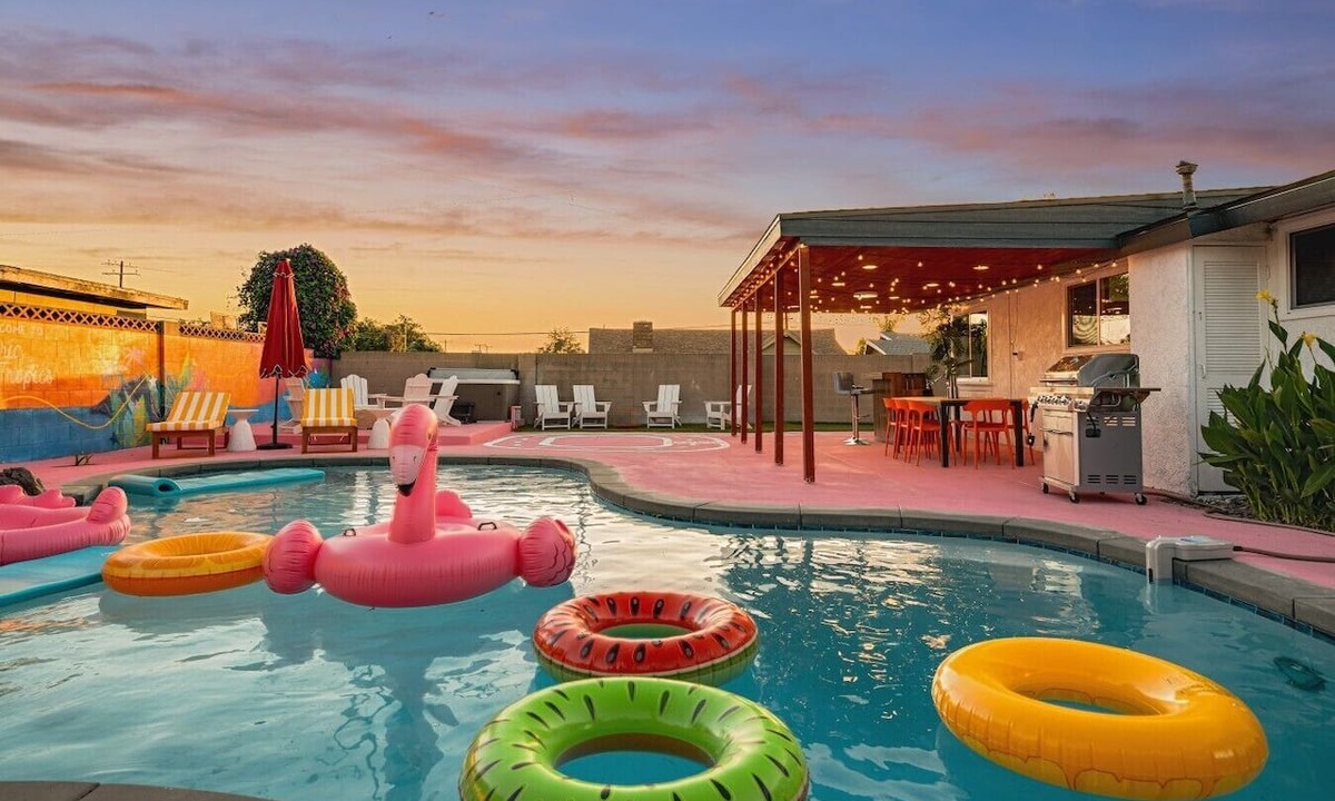 Sherwood Forest and Thistle Development House | Bright Anaheim Escape | Pool + Backyard Fun