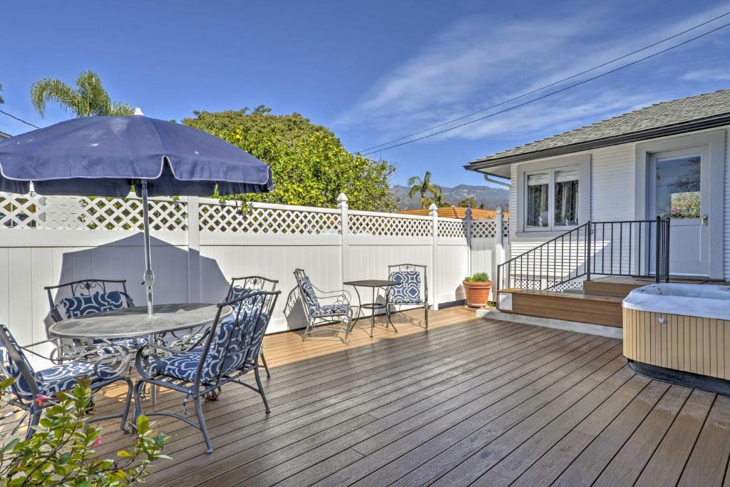 Carpinteria Apartment | Carpinteria Apt w/Hot Tub - 10 Min Walk to Beach!