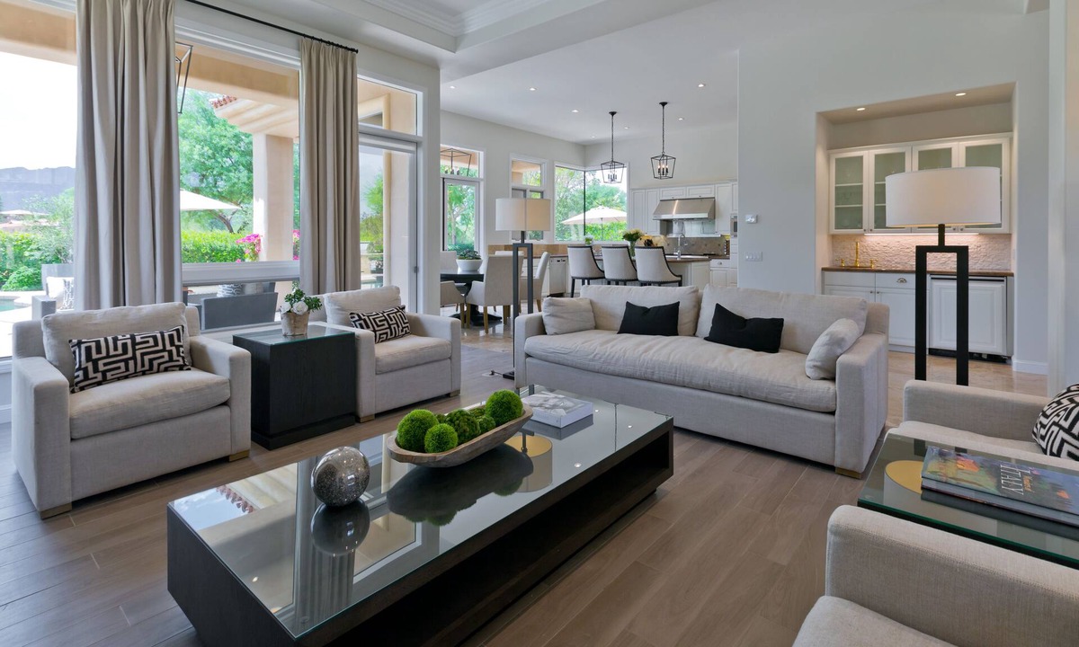 La Quinta House | Contemporary PGA West Retreat on Greg Norman Course with west Mountain Views