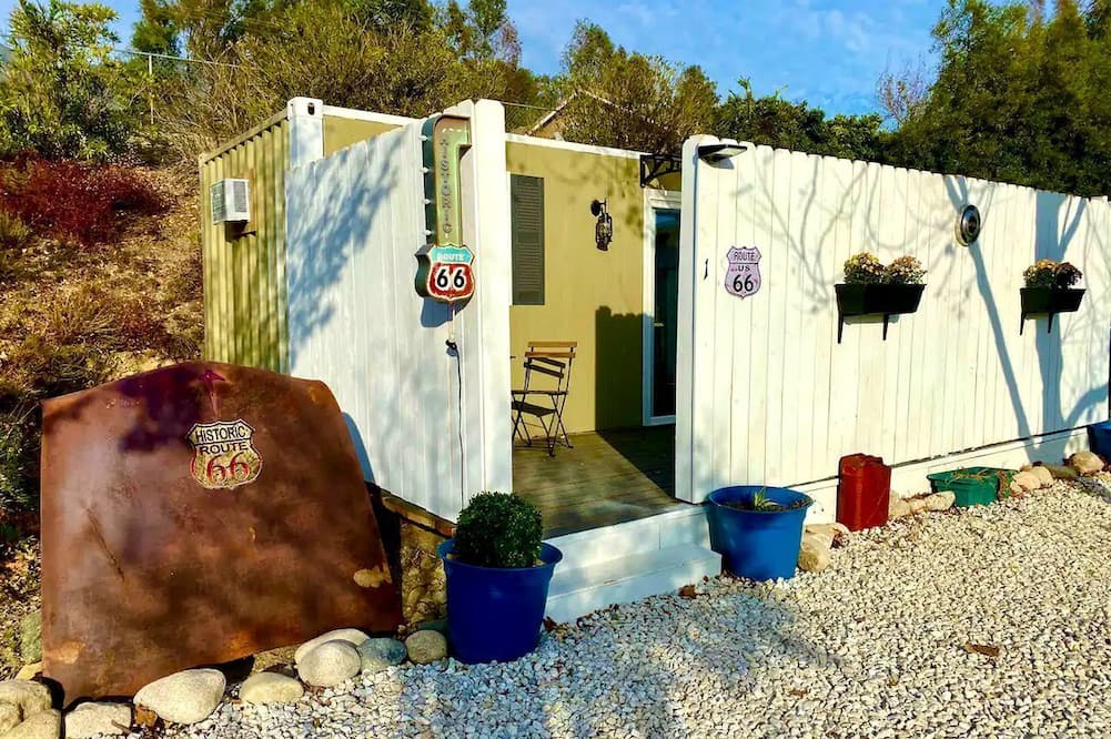 Arrowhead Farms Cabin | Cozy Container in Devore Heights, California, for Glamping Getaways on Route 66