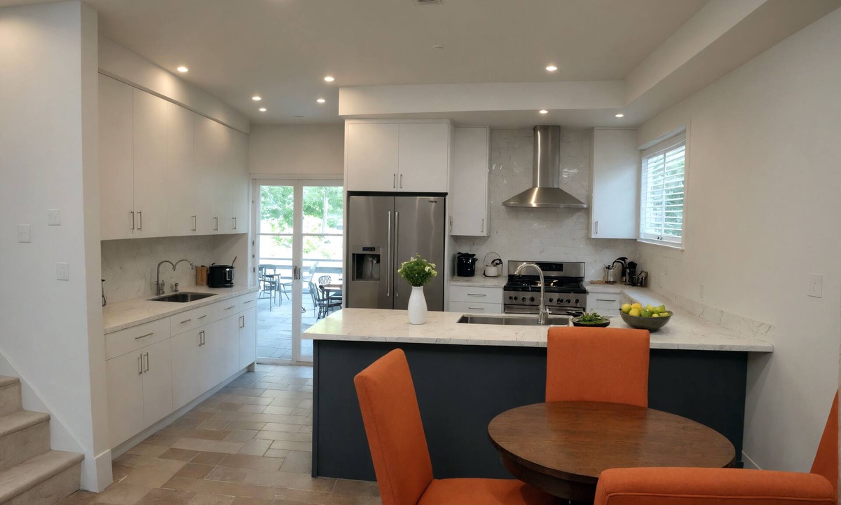 East Hollywood House | Elegant Hollywood Townhouse with Gourmet Kitchen and FREE PARKING