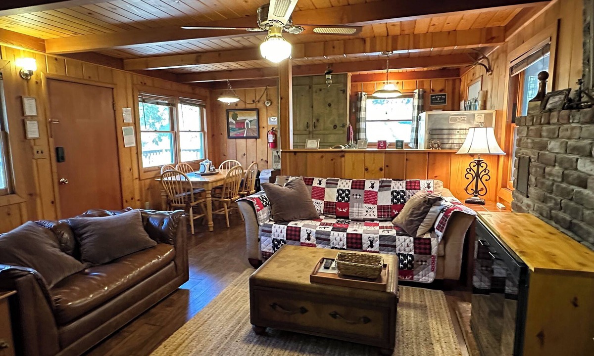 Mi-Wuk Village Cabin | Knotty Pine Old Time Cabin - Family built in 1955 - Central Heat/AC - Lg Deck