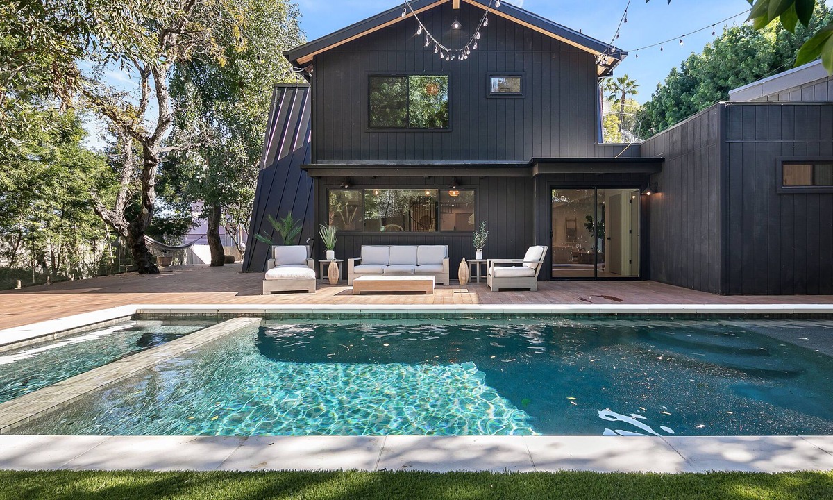 Studio City House | LARGE A frame villa with a large pool and separated ADU/MUSIC STUDIO.