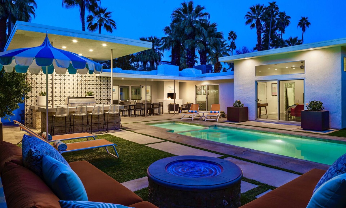 Tahquitz River Estates House | NEW! La Palmerita - views/bikes/pool/hot tub/bocce!