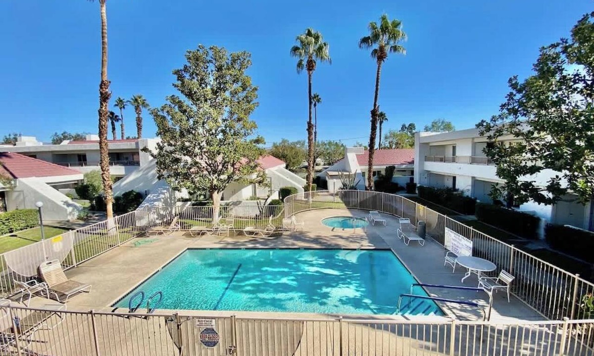 Cathedral City Condo | New Listing! Best Value Condo with Patio and View