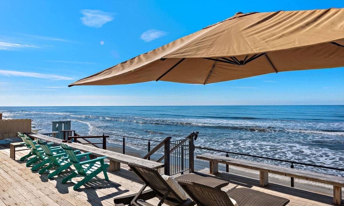 Capistrano Beach House | Oceanfront Home with Expansive Deck, Private Steps to the Sand STR24-0038