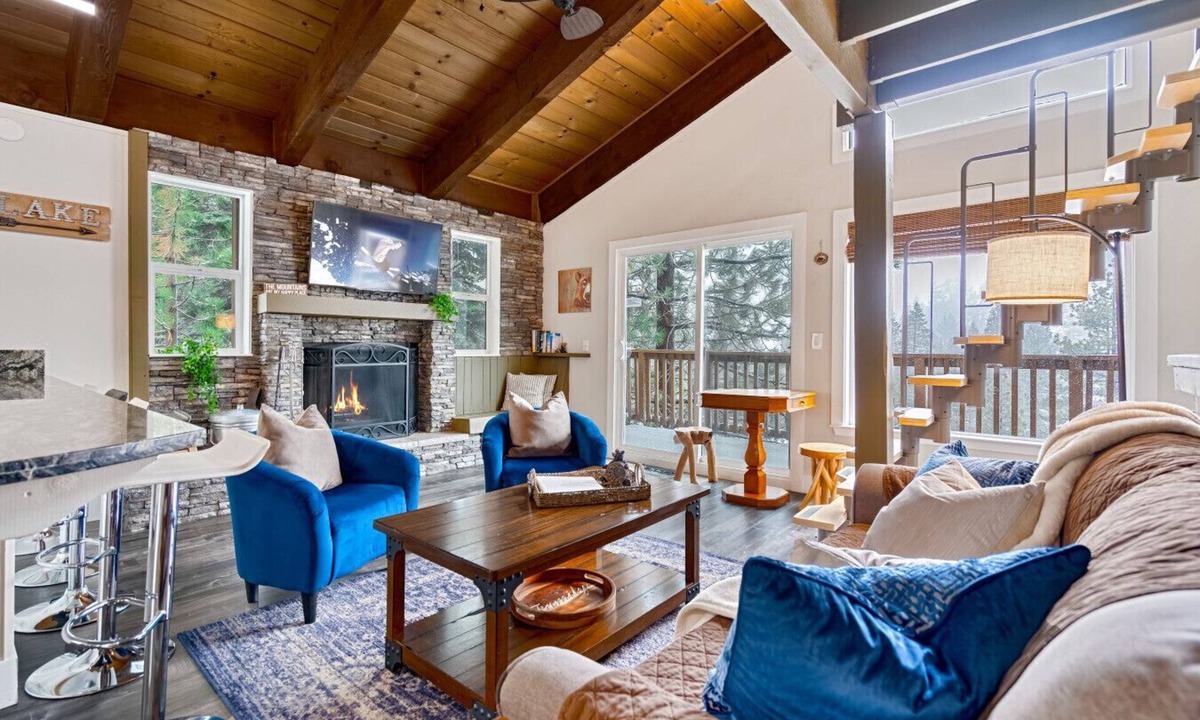 Tahoe Village House | Outdoor Haven w/Game Room & Deck Views, Sleeps 8!