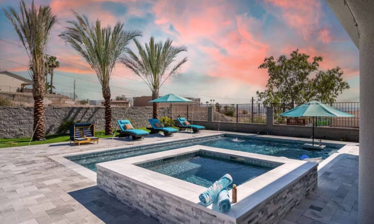 Lake Havasu City House | Pool+Spa, Game Room, Fire Pit, RV Grg | Sleeps 16