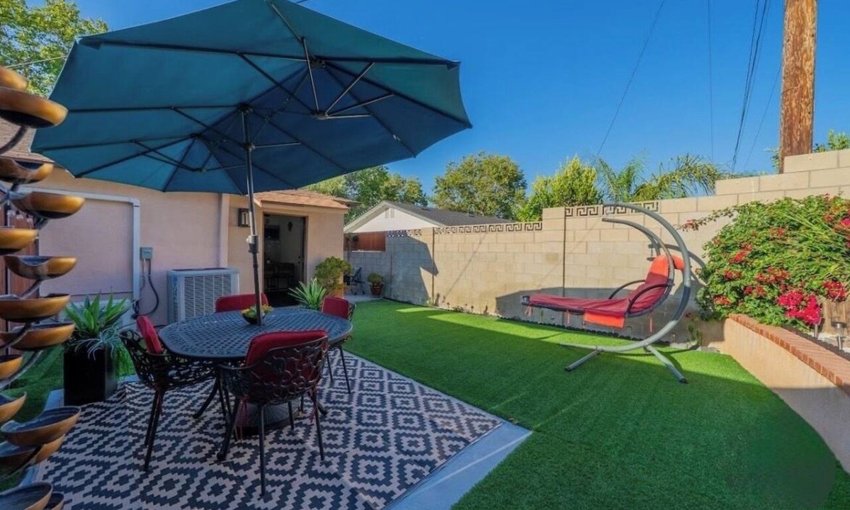 Santa Susana Apartment | Private King Suite with Waterfall Patio Peaceful Simi Valley Retreat