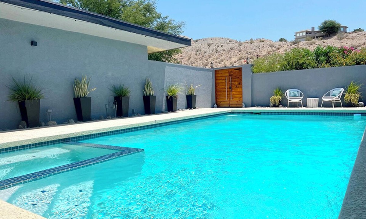 Desert Hot Springs House | Serene Desert Oasis w/Large Pool and SPECTACULAR Views