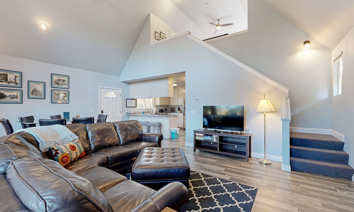 Groveland Cabin | Serene home with spacious deck, fireplace, loft, nearby amenities, dog friendly