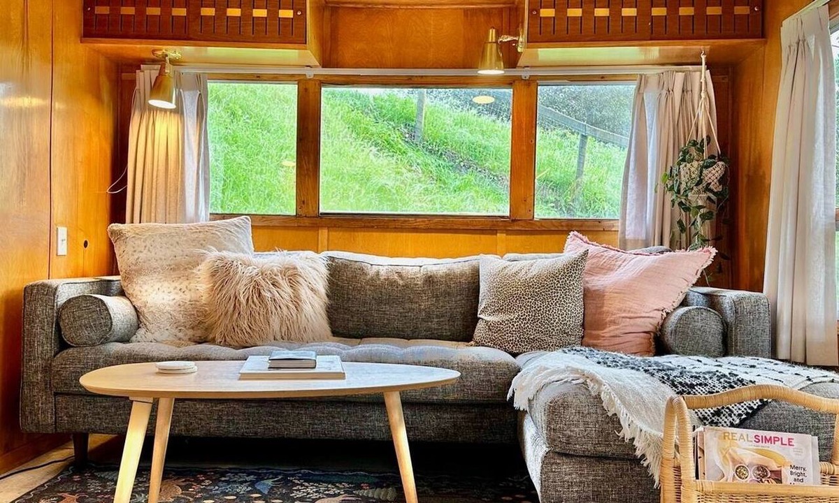 Arroyo Grande Apartment | The Spartan is a fun 1950's vintage trailer under oak trees overlooking a 1 acre organic farm!