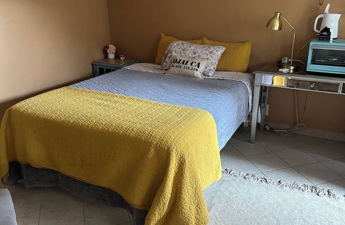 Mira Monte House | 1-bedroom 1 bath suite on farmhouse property next to water fountain