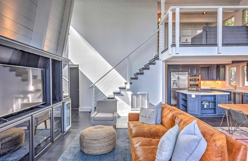 Lake Forest Cottage | 10 Mi to Skiing: Tahoe City A-frame Home