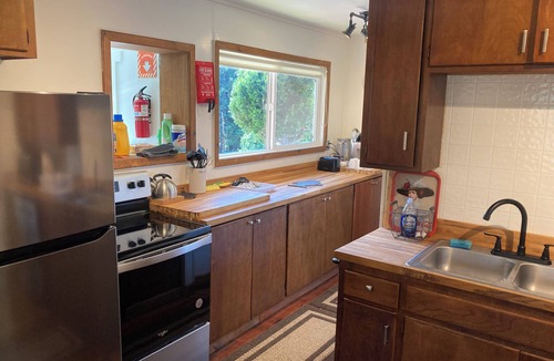 Douglas City Cabin | 2-Bedroom Gold Miners Cabin on Trinity River, Wi-Fi & COLD Air Conditioning.
