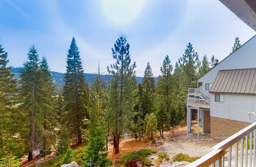 Lakeshore Condo | 2BR Huntington Lake condo with stunning views, WiFi, 2 decks, private W/D