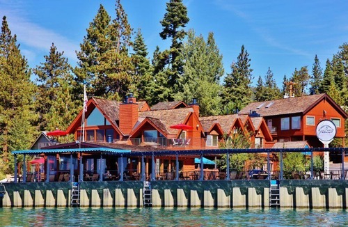 Tahoe Vista Hotel | #8 Hotel Room - small & private - w/peek lake views, access to dock & beach