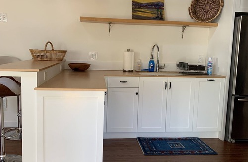 San Luis Obispo Apartment | A quiet place with a private deck overlooking the mountain and SLO garden creek.
