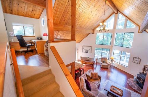 Arnold Ski Chalet | Arnold A Frame Cabin with Hot Tub and Guest Suite