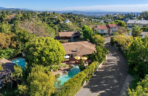 Bel Air House | Bel Air Mid-Mod Oasis w/Grotto Pool + Jacuzzi