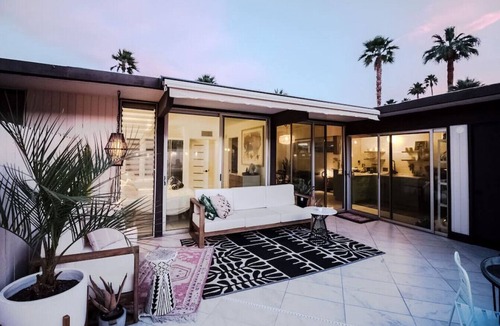 Twin Palms Condo | Bohemian Mid-Century at the Famed Ocotillo Lodge