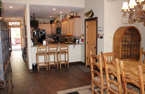 Boulder Bay Cabin | Boulder Bay Lakefront. Dock, hot tub, BBQ, fire pit, pool table. Large backyard.