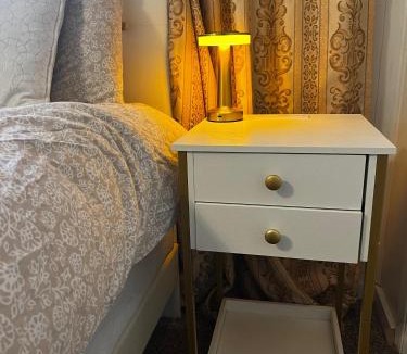Bodfish House | Boutique Elegant Gold Room Kitchenette With EV Charger