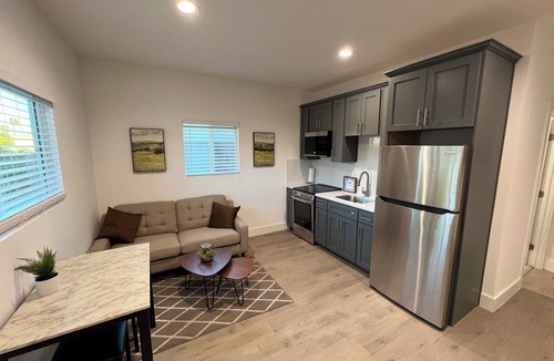 Canoga Park Apartment | Brand-New Modern Studio with Your Own Private Yard Oasis