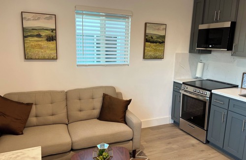 Canoga Park Apartment | Brand-New Modern Studio with Your Own Private Yard Oasis