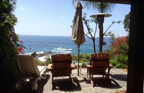 South Laguna House | California Dreaming .your own steps to the beach with gas fire pit