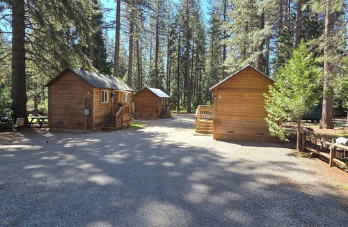 Shingletown RV Rental | Camping Cabin A Near Lassen NP With Shared Bathrooms/Showers