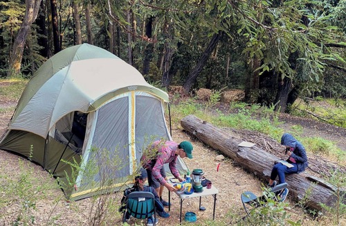 Los Gatos RV Rental | Campsite #3 in Redwood Forest - Hot Water Shower