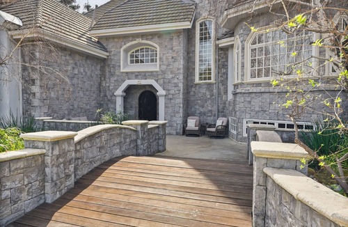 Chatsworth House | Castle style house with tennis court and pool in Los Angeles