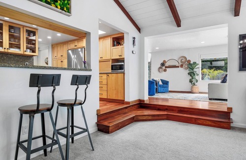 Soquel House | Coastal creekside family-friendly retreat: pool, spa, campfire, walkable