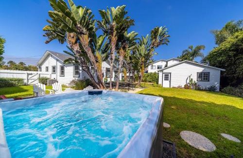 Carlsbad Village House | Coastal Palm Haven - With Hot Tub