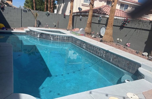 Enterprise House | Cozy 5BR Home W/Pool&Spa,Pool Table,Office near Strip in lively Las Vegas