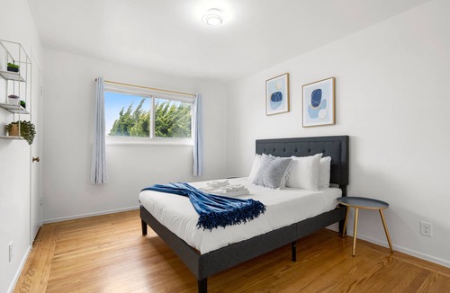 San Bruno Apartment | Cozy Private Bedrooms with Shared Bath Kitchen near SFO