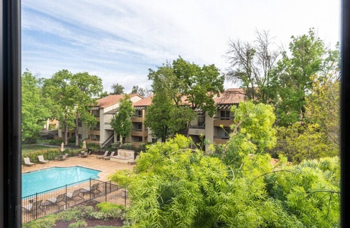 Shoreline West Apartment | Deluxe Mountain View 1BR w/Pool & Gym, 5 mins to Target, by Blueground