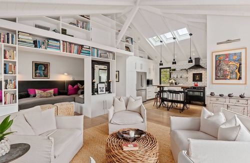 East Mesa House | Designer Home just Steps From The Beach with Hot Tub & Fire Pit