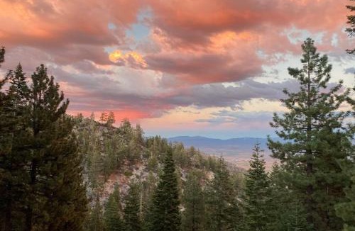 Tahoe Village House | Dog-friendly mountain retreat with private hot tub fireplace & views sleeps 8