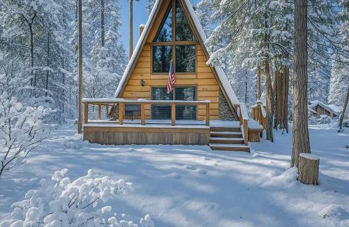 Sierra Cedars House | Dogwood Peak Mid-Century A-Frame with AC Style