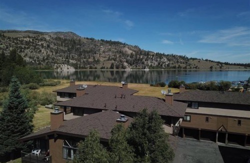 June Lake Condo | Edgewater #16, Condominium with both lake and mountan views!