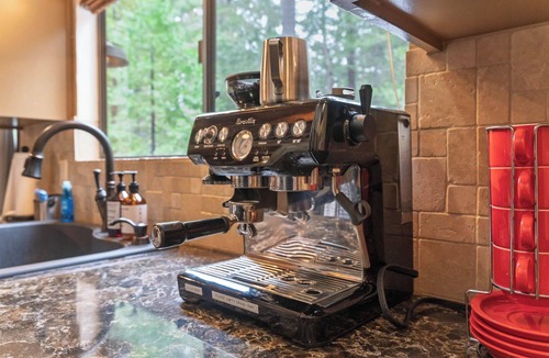 Dorrington Cabin | Evergreen Pinecone Cottage Hot Tub Pool Access Espresso A/C