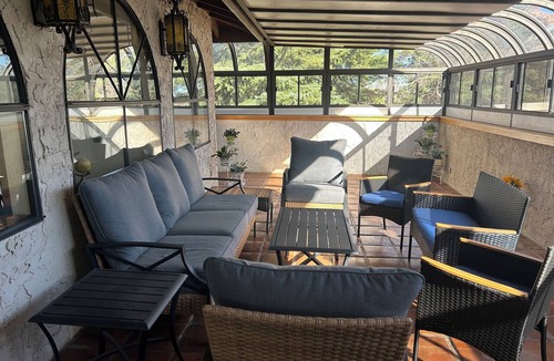 Lancaster House | Fabulous Spanish-style home in the country with an aviation theme.