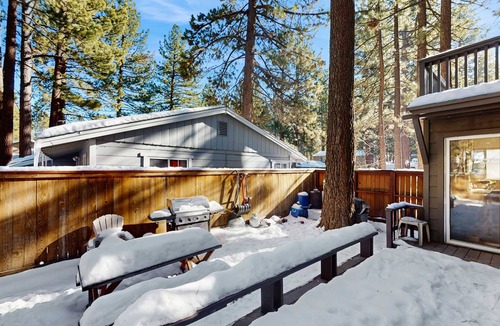 South Lake Tahoe House | Family-Friendly Cabin with Spa, Two Decks, Fenced Yard and Play Structure