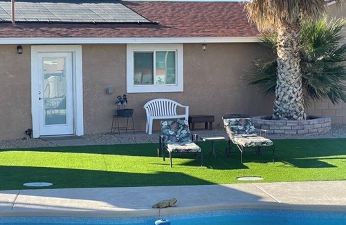 Pahrump Apartment | Gated Desert Retreat Saltwater Pool & Hot Tub 5 Min to Hospitals & Shopping