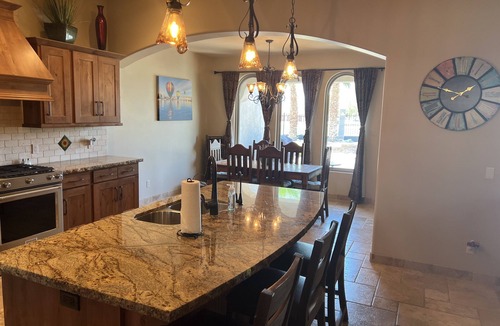 Lake Havasu City House | Golf Course Home - Sit in the pool/hot tub and enjoy the sunset & fairway views.