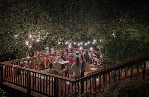 Redding House | Hillside home with large deck in a woodsy area. Sleeps 8
