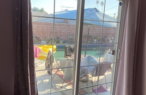 North Hills West Apartment | Just the two of us- Romantic pool view and private entry Sleeps 2 Near CSUN